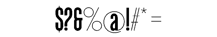 WTVelo Medium Font OTHER CHARS