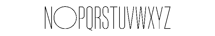 WTVelo Thin Font UPPERCASE