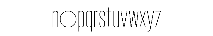 WTVelo Thin Font LOWERCASE