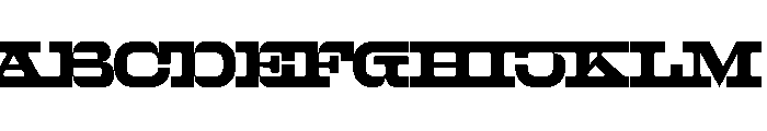 WTZaft P120Grit Font UPPERCASE