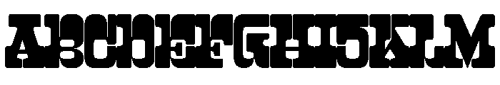 WTZaft2 B2 Font UPPERCASE