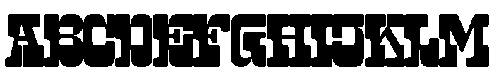 WTZaft2 C1 Font UPPERCASE