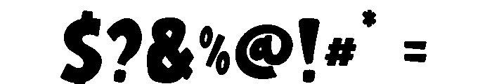 Wubbo Jumble Font OTHER CHARS