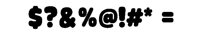 Wubby Pop Font OTHER CHARS