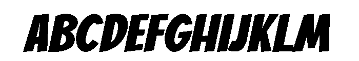Wumbly Bold Italic Font UPPERCASE