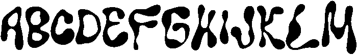 Wubble Regular otf (400) Font UPPERCASE