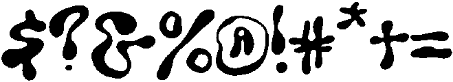 Wubble Regular otf (400) Font OTHER CHARS