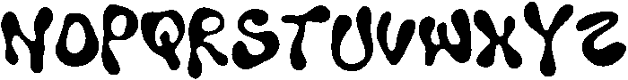 Wubble Regular otf (400) Font LOWERCASE