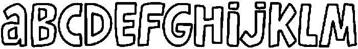 Wubbo Jumble Outline otf (400) FONT