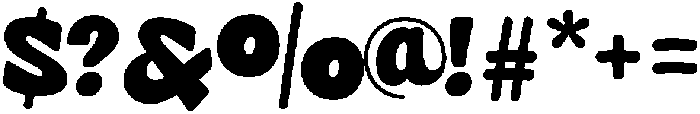 Wush Shadow otf (400) Font OTHER CHARS