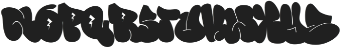 Wushand Graffiti otf (400) Font LOWERCASE