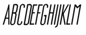 Wurz Thin Italic Font UPPERCASE
