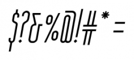 Wurz Thin Italic Font OTHER CHARS