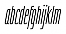 Wurz UP Thin Italic Font LOWERCASE