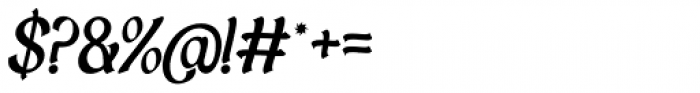 Wu Italic Font OTHER CHARS