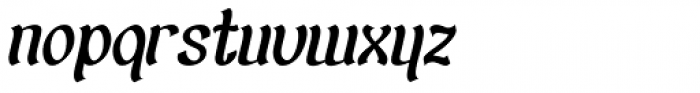 Wu Italic Font LOWERCASE