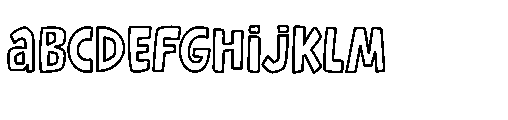 Wubbo Jumble Outline Regular FONT