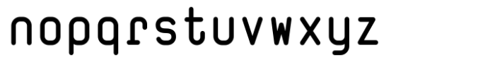 Wudoo Mono Bold Font LOWERCASE