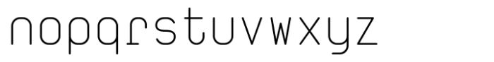 Wudoo Mono Extra Light Font LOWERCASE