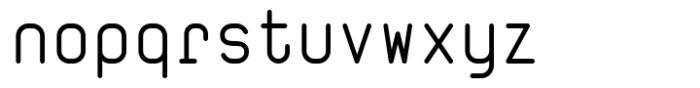 Wudoo Mono Medium Font LOWERCASE