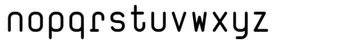 Wudoo Mono Semi Bold Font LOWERCASE