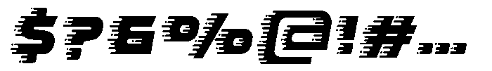Wush Italic Display Font OTHER CHARS