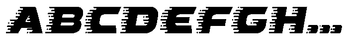Wush Italic Display Font UPPERCASE