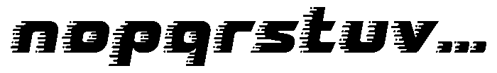 Wush Italic Display Font LOWERCASE