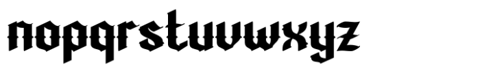 Wushin Font LOWERCASE