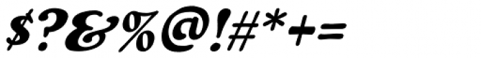 Wuxtry Wuxtry Heavy Italic Font OTHER CHARS