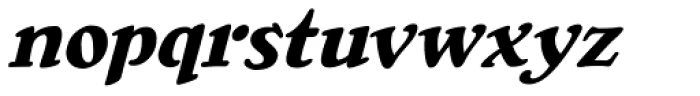 Wuxtry Wuxtry Heavy Italic Font LOWERCASE