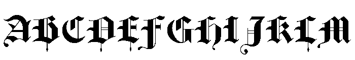 Wyndham Gothic Font UPPERCASE