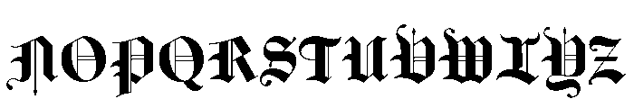 Wyndham Gothic Font UPPERCASE