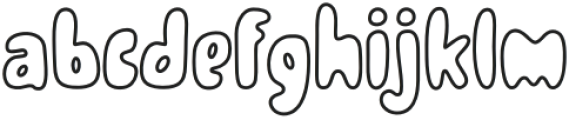 Wylon Outline Outline otf (400) Font LOWERCASE