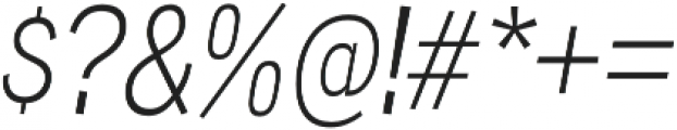 Wyvern Light Italic otf (300) Font OTHER CHARS