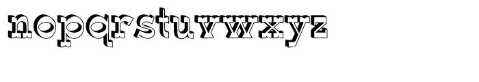 Wyoming Macroni Shadowed Font LOWERCASE