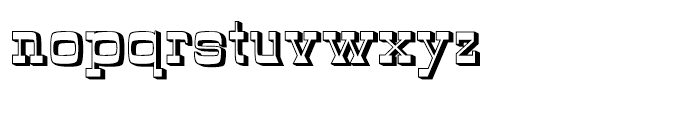 Wyoming Pastad Shadowed Font LOWERCASE
