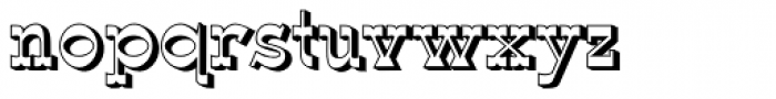 Wyoming Macroni Shadowed Right Font LOWERCASE