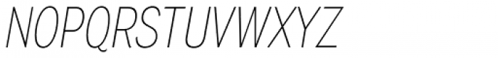 Wyvern ExtraLight Italic Font UPPERCASE