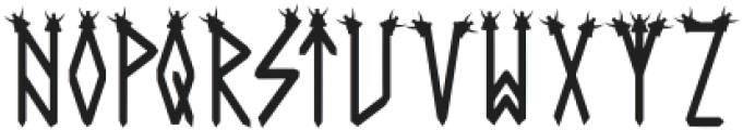 X-Mas Rune Font otf (400) Font LOWERCASE