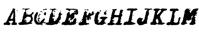X-Classified Italic Font UPPERCASE