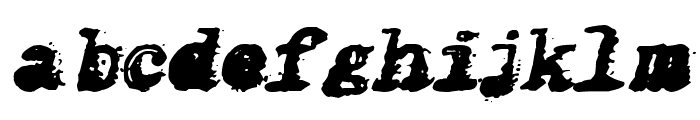 X-Classified Italic Font LOWERCASE