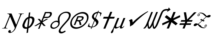 X-Cryption Italic Font LOWERCASE