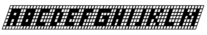 X-Grid Italic Font LOWERCASE