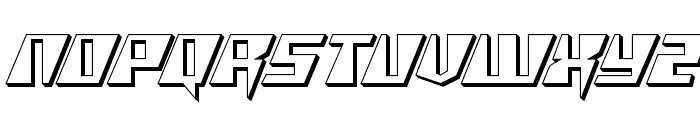 X-Racer 3D Font LOWERCASE