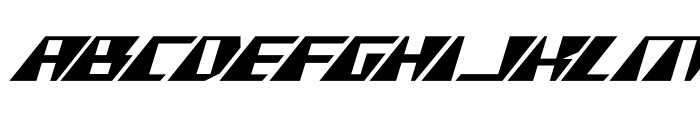 X-Racer Expanded Italic Font UPPERCASE