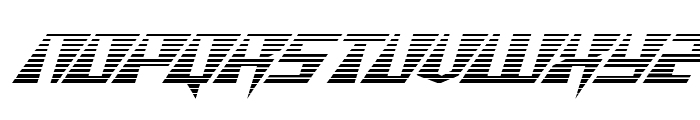 X-Racer Gradient Italic Font LOWERCASE