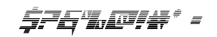 X-Racer Gradient Font OTHER CHARS