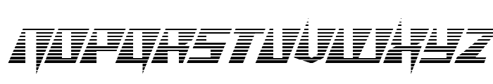 X-Racer Gradient Font UPPERCASE