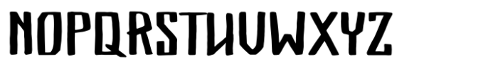 X Ruffian Regular Font UPPERCASE
